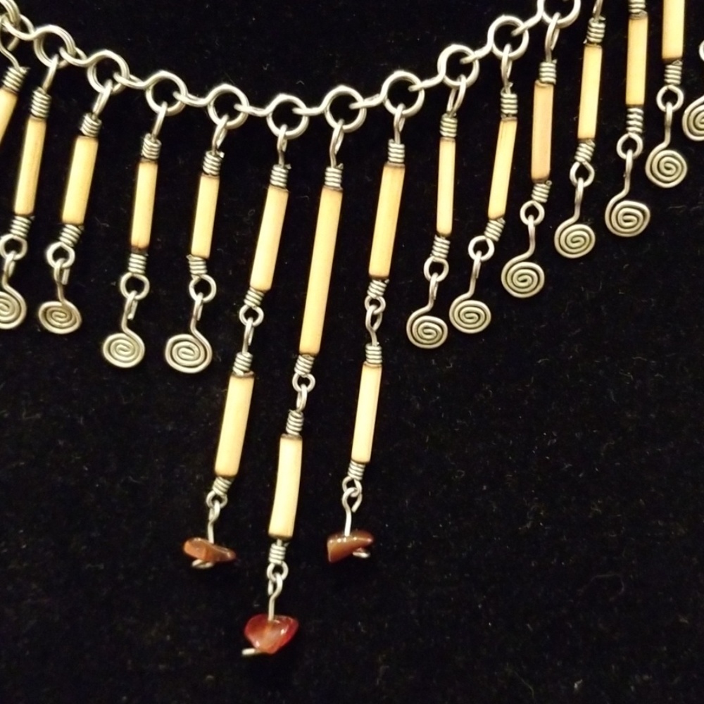 Vintage "Boho Chic" Handmade Necklace - Picture 4 of 5